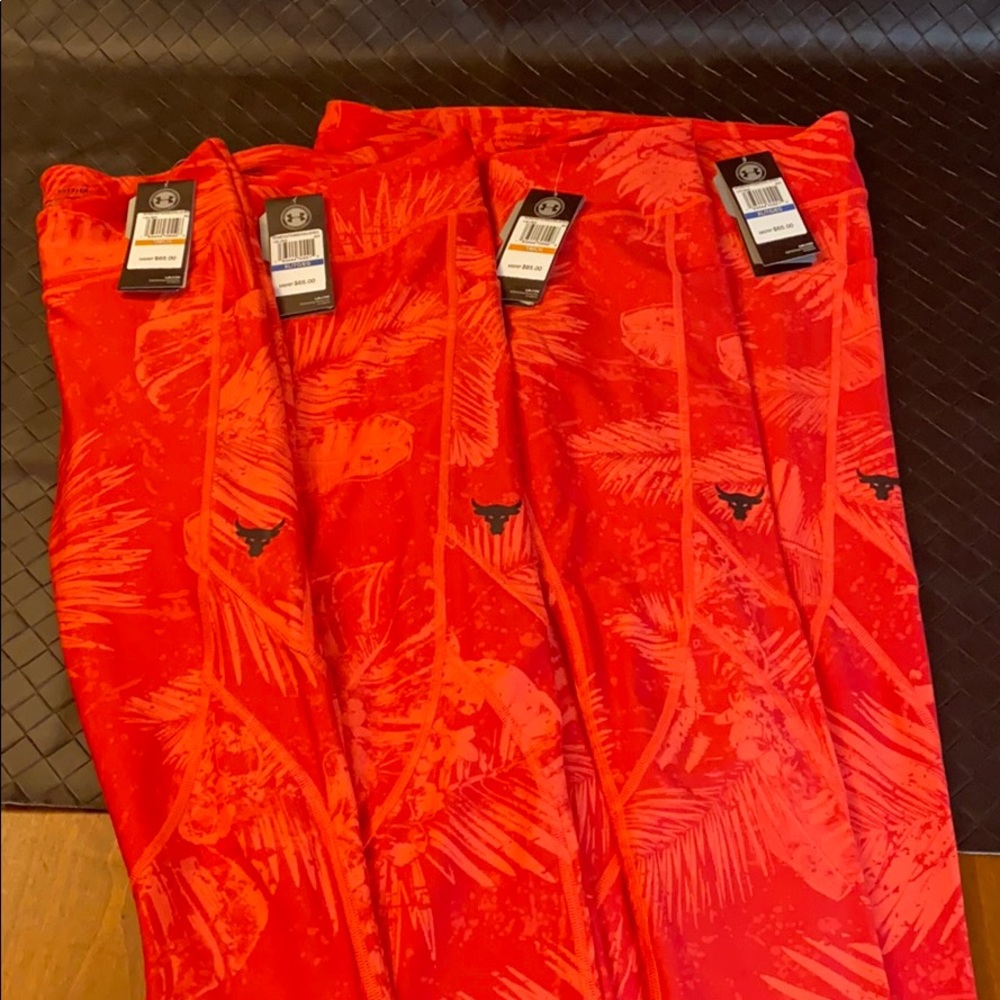 Woman’s Project Rock Red Leggings